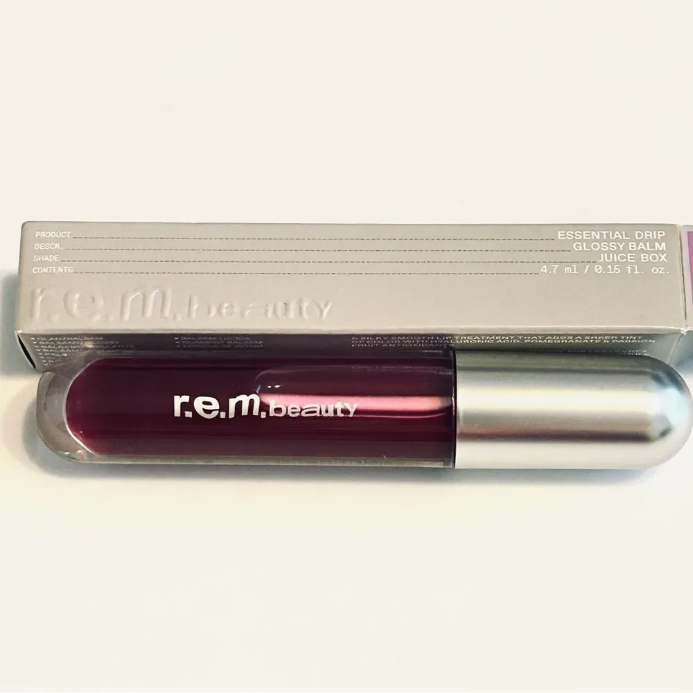 🌻 REM BEAUTY Juice Box Essential Drip Glossy Balm New FullSz